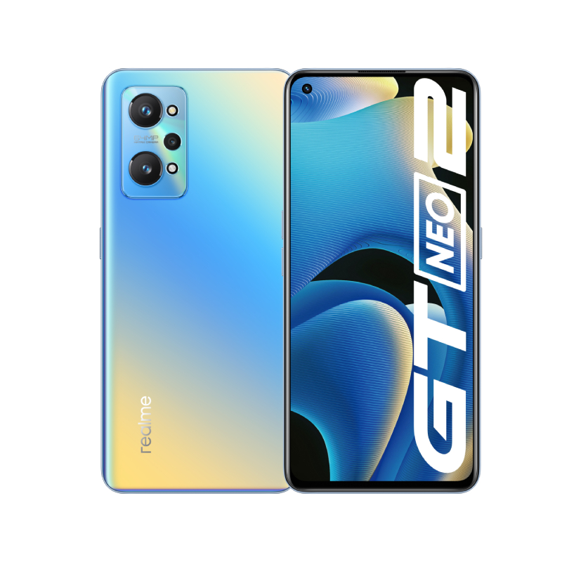 Realme GT Neo2 8GB青グローバル版 SIMフリーケースおまけ付き