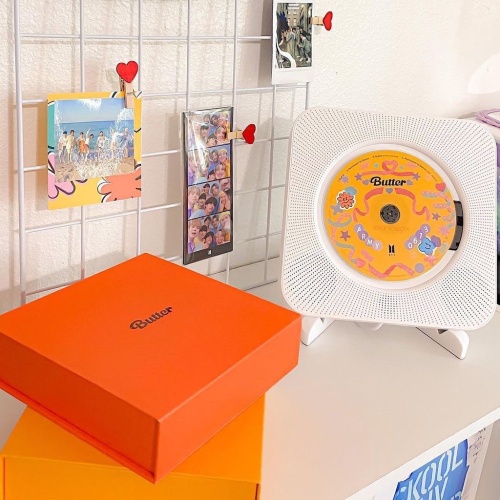 ASTRONORD CD Player Kpop Thailand,Bluetooth and CD, ติดผนัง MP3 White