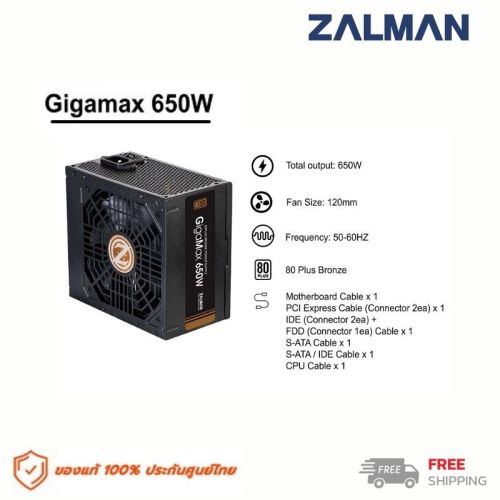 Блок питания zalman gigamax gvii 650w обзор