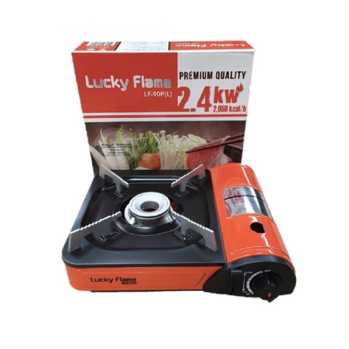 Lucky Flame Portable Butane Gas Stove เตาแก๊สกระป๋อง ระบบนิรภัยชั้นสูง,เตาแก๊สกระป๋อง Safety