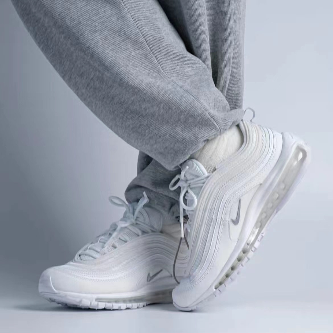 Air max 97 white and best sale wolf grey