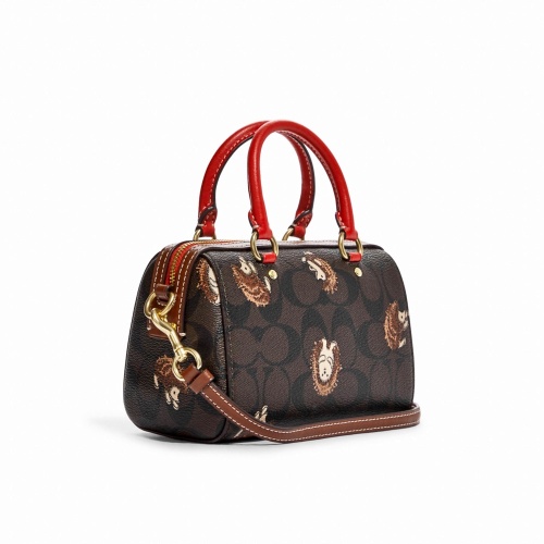 กระเป๋าสะพายข้าง COACH CC430 GNATURE CANVAS WITH HEDGEHOG PRINT (IMOSN