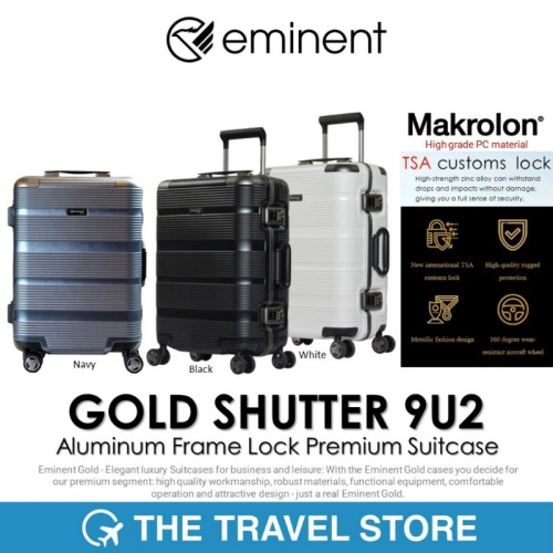 EMINENT GOLD SHUTTER 9U2 Aluminum Frame Lock Premium Suitcase กระเป๋า ...