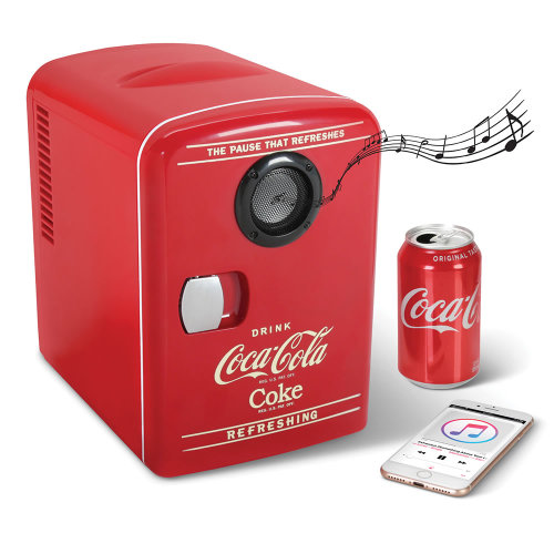 ⚡️พร้อมส่งในไทย⚡️Coca Cola Mini Fridge 4L With Bluetooth Speaker ...