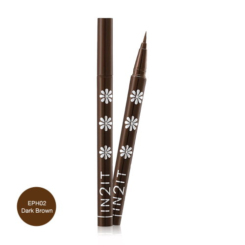In2It Hair Brush Waterproof Eyeliner Pen EPH02 Dark Brown