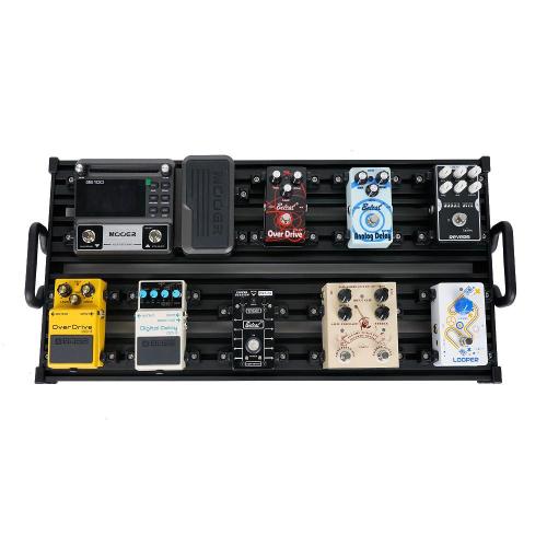 Guitto แผงเอฟเฟค Pedal Board ใส่ได้สูงสุด 12 ก้อน ขนาดใหญ่ รุ่น GPB03B + แถมฟรีพร้อมกระเป่าใส่