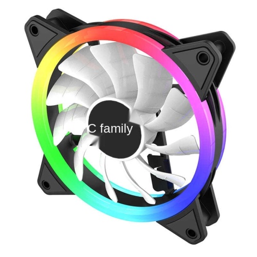 Desktop Host Computer Case Fan 12Cm Ultra-Quiet Heat Dissipation Rgb A