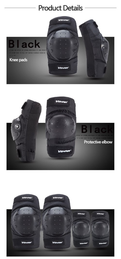 4PCS/set Cycling rock climbing Knee Pads Roller Skating Kneecap Anti