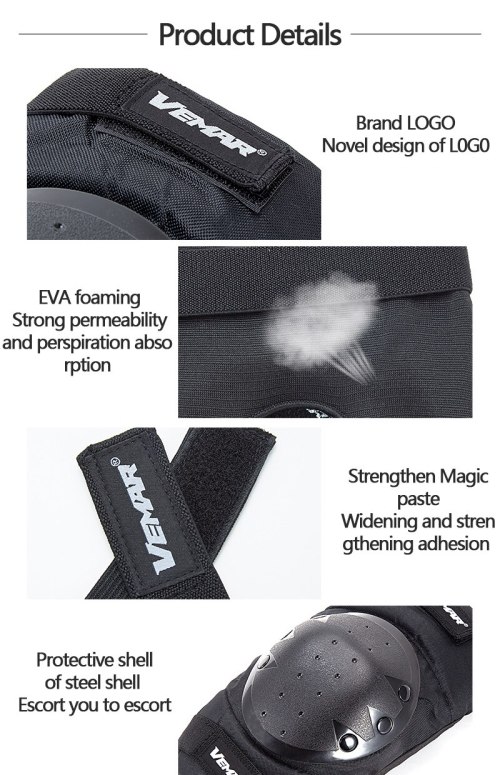 4PCS/set Cycling rock climbing Knee Pads Roller Skating Kneecap Anti