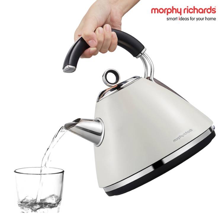 morphy richards stainless steel kettle and toaster set