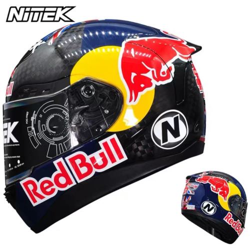 American NITEK motorcycle carbon fiber helmet male full face helmet