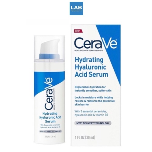 CERAVE Hydrating Hyaluronic Acid Serum 30 ml. เซราวี ไฮยาลูรอนิค แอซิด เซรั่ม 30 ml.