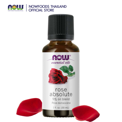 Now Foods Rose Absolute Oil Blend 30 ml 5 Oil Blend Essential Oil น้ำมันหอมระเหย โรสแอปโซลูต