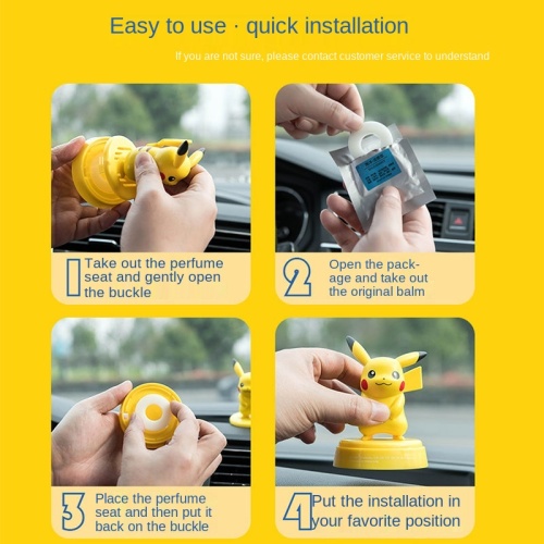 Genuine Pikachu Aromatherapy Decoration Handmade Tide Play Doll Model