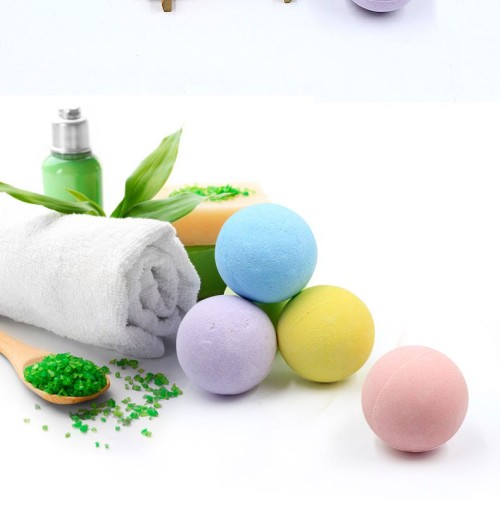3 ชิ้น Lovely bath bomb บาธบอมตีฟอง bubble bathทำสดใหม่ สบู่ทำฟองในอ่าง