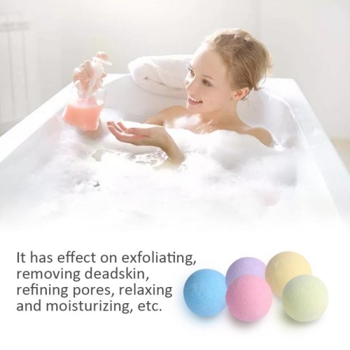 3 ชิ้น Lovely bath bomb บาธบอมตีฟอง bubble bathทำสดใหม่ สบู่ทำฟองในอ่าง