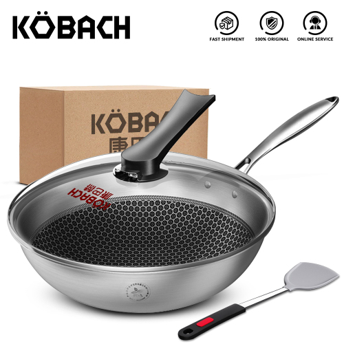 KBH 32cm non-stick pan 304 stainless steel honeycomb non-stick pan ...